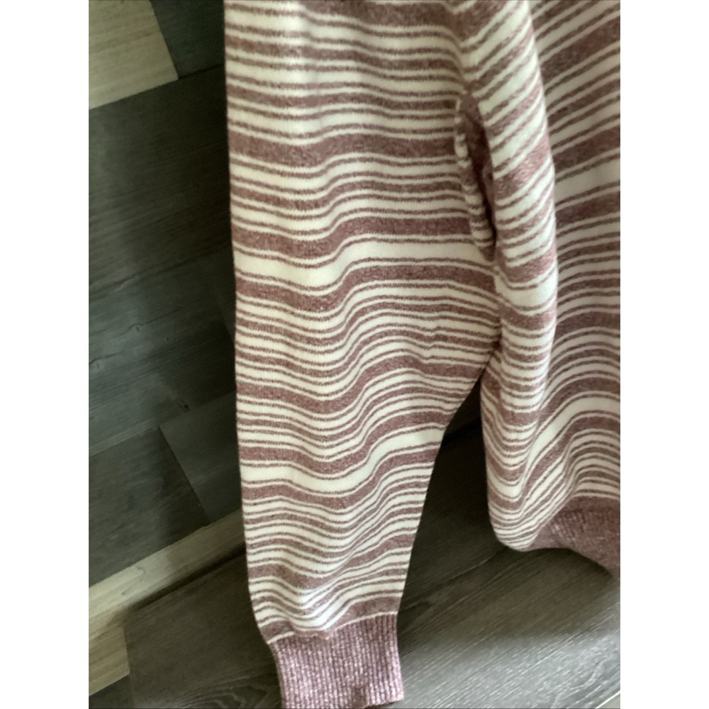 DULUTH TRADING CO MENS PINK AND WHITE SWEATER  2XL PREOWNED - Picture 6 of 7